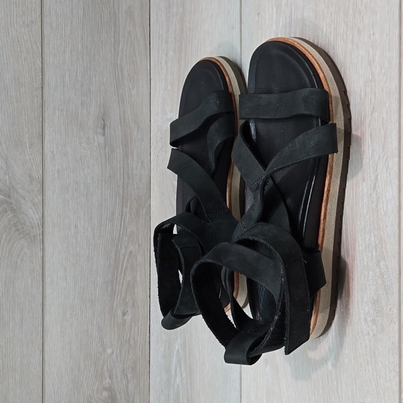 Merrell Women Juno Mid Ankle Strappy Leather Platform Sandals shoes sz 6 - Picture 3 of 11